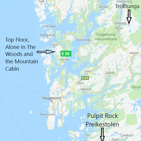 Topfloor Apartment Separate Entranc Nice View Stord Fitjar Exterior photo