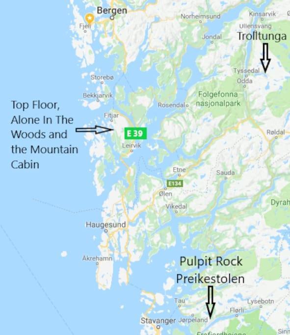 Topfloor Separate Entranc View Stord Apartment